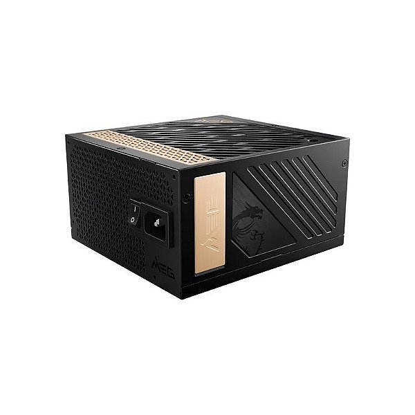 Fonte de Alimentação MSI MPG A1000G PCIE5 80 Plus Platinum Full Modular 1300 W - Preto