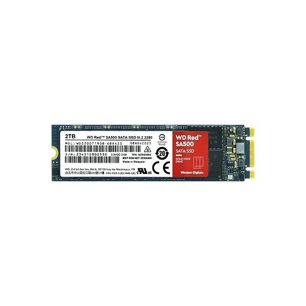 Unidade de Estado Sólido SSD M.2 2 TB WD Red SA500 WDS200T1R0B 560 MB/s WDS200T1R0B-68A