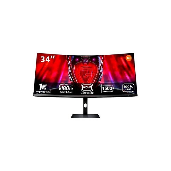 Monitor Gamer Curvo Xiaomi G34WQI C34WQBA-RGGL LED HDMI 34 Polegadas