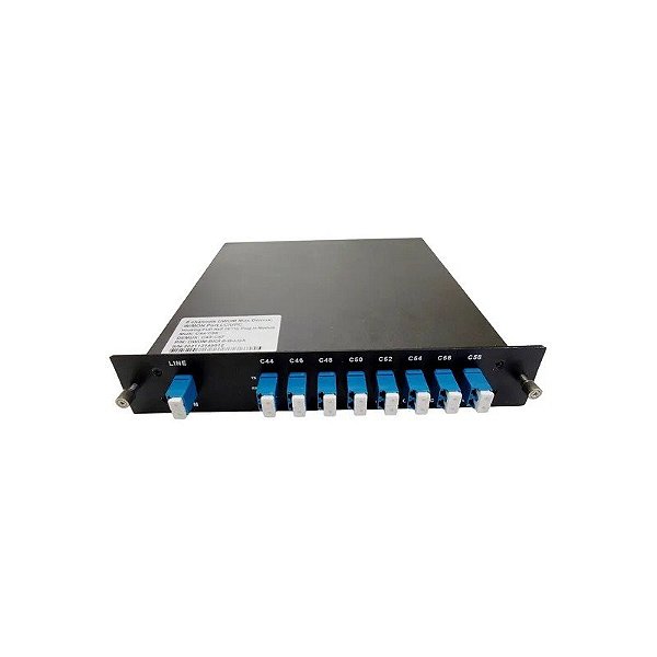 Placa Mux Demux 100G DWDM-Bidi 8CH B C43-C58 LC-Upc LGX Monitoramento de Potência Fub
