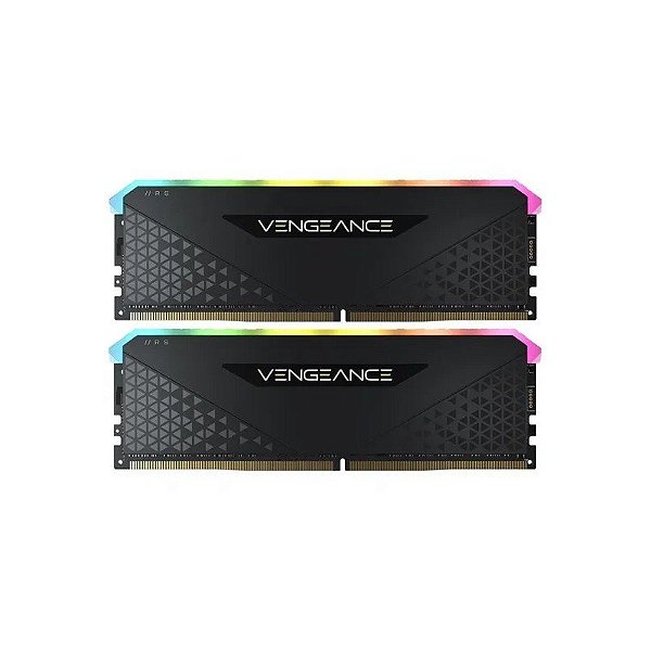 Memória DDR4 32GB 3200 Corsair Vengeance RGB RS 2X16 CMG32GX4M2E3200 C16/Preto