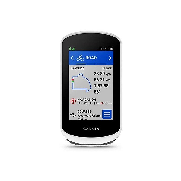 GPS Esportivo Garmin Edge Explore 2 010-02703 de 7,6 cm com Bluetooth - Preto/Branco