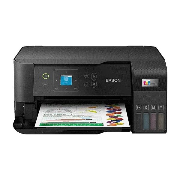 IMPRESSORA EPSON ECOTANK L3560 3x1 Wi-Fi Preto (C.F)