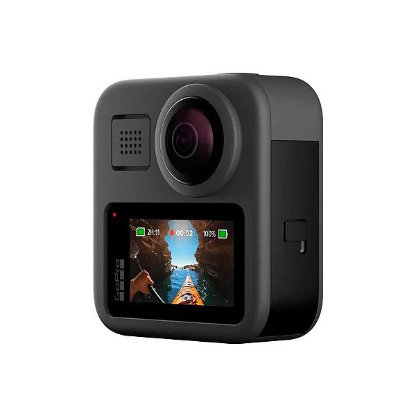 Câmera de Ação Gopro Max 360 CHDHZ-203-RW - 16.6MP - 5.6K - À Prova D'Água - Preto