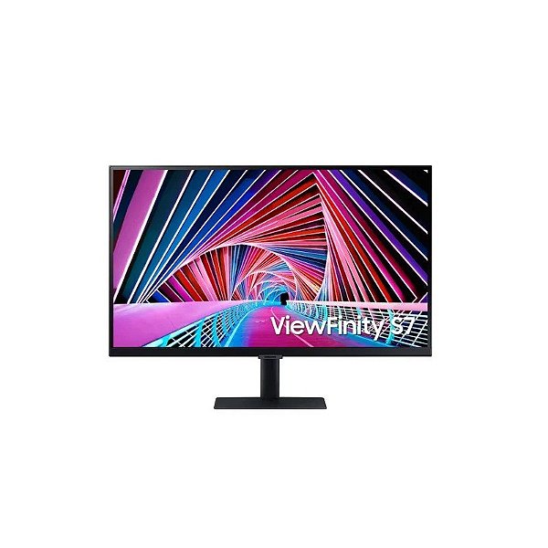 Monitor Samsung Viewfinity S70A LS27A700NWNXZA Curvo 27" 4K Uhd (3840X2160), 5MS, 60HZ, IPS, 1X HDMI 2.0, 1X DISPLAYPORT 1.2, 1X USB-A, Preto