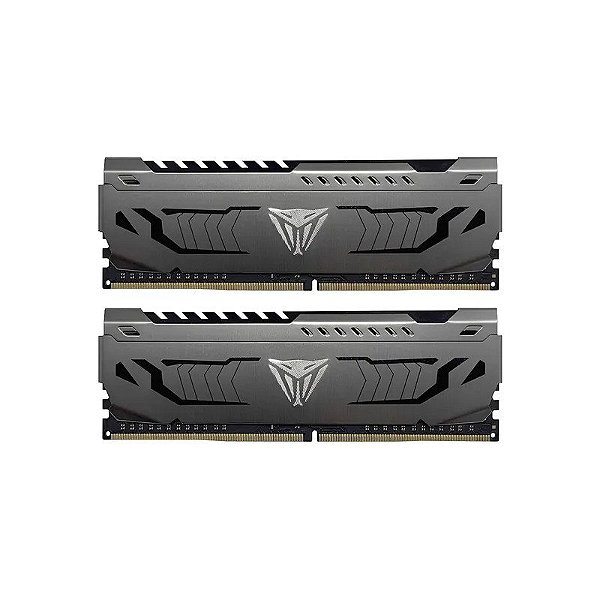 Kit de Memória RAM DDR4 Patriot Viper Steel 3600 MHZ 32 GB (2 X 16 GB) - Cinza Metálico (PVS432G360C8K)