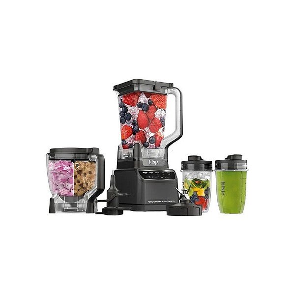 Liquidificador Ninja Total Crushing Kitchen System BR601AMZ 4 Em 1 1200 W 110V - Cinza Escuro