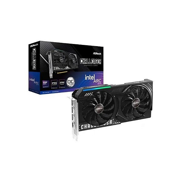 Placa de vídeo Asrock 10GB Intel Arc B570 Challenger Oc GDDR6 90-GA5KZZ-00UAN F 2FAN