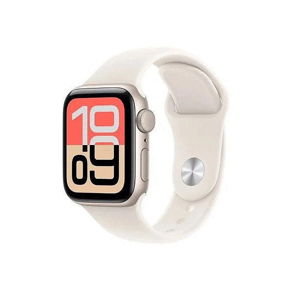 Relógio Apple Watch Se 3 40MM MEH34LW/A s/M - Starlight/Sport Band