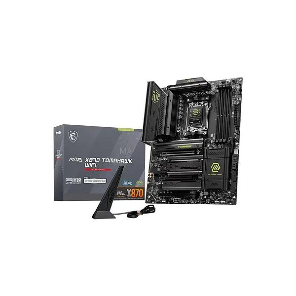Placa-mãe MSI Mag X870 Tomahawk Wifi 4XDDR5 Socket AMD AM5 Chipset X870 ATX