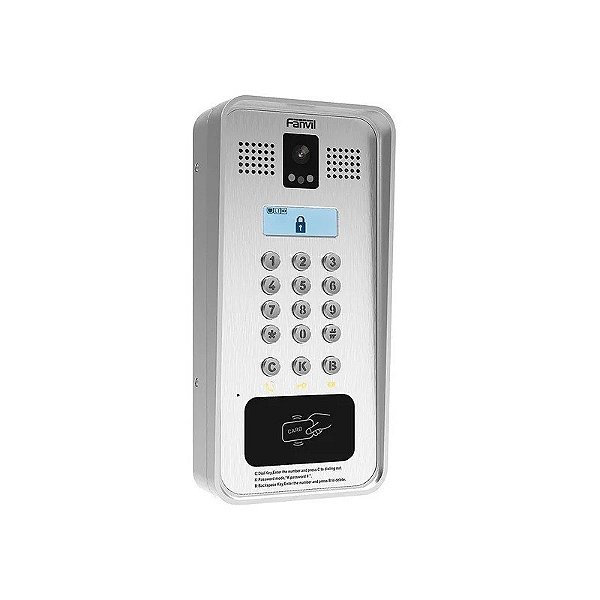 Interfone IP Fanvil Com Vídeo I33V 2 Linhas Sip Tela LCD