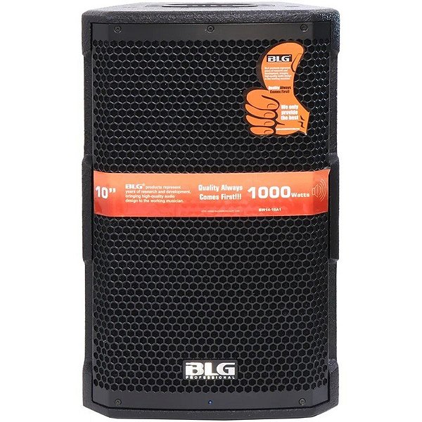 Caixa de Som Ativa BLG BW14-10A1 10" 1000W Bivolt Preto