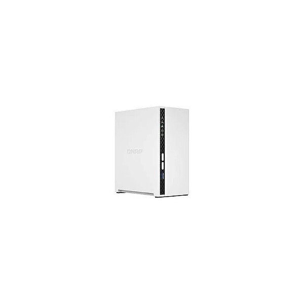 Servidor Storage Nas Qnap TS-233 Arm Cortex-A55 de 2.0GHZ / 2GB de Ram / 2 Baias / USB / Lan - Branco