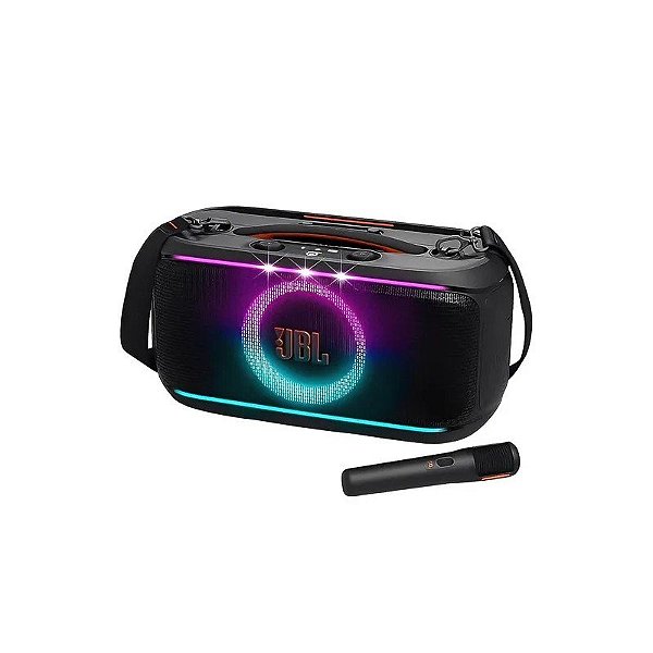 Caixa de Som Portátil JBL Partybox On-The-Go 2 Plus Bluetooth + Microfone - Preto