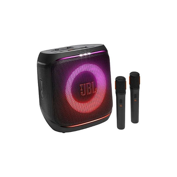 Caixa de Som JBL Partybox Encore 2 - 100W - Bluetooth - com 2 Microfones - 5.25 polegadas - Preto