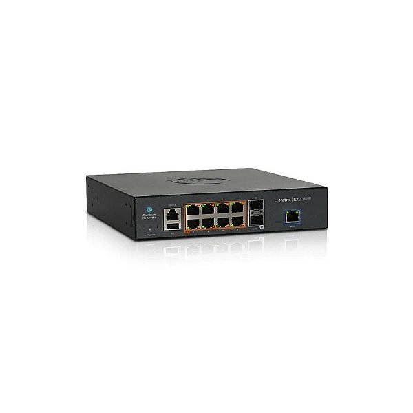 Switch 8P EX2010P CA 8X1GB+Uplink 2SFP 100W PoE Gerenciável Cinza Mat