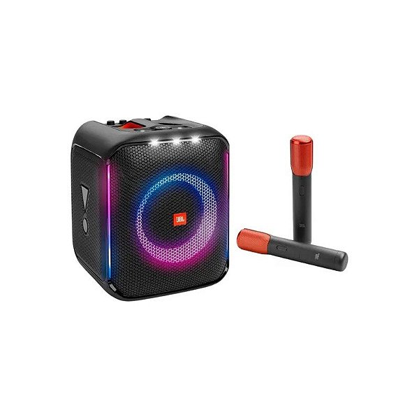 Caixa de Som JBL Partybox Encore 2 com 2 Microfones Bivolt