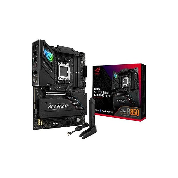 Placa Mãe Asus Rog Strix B850-F Gaming WIFI7 Neo DDR5 Soquete AM5 Chipset AMD B850 ATX