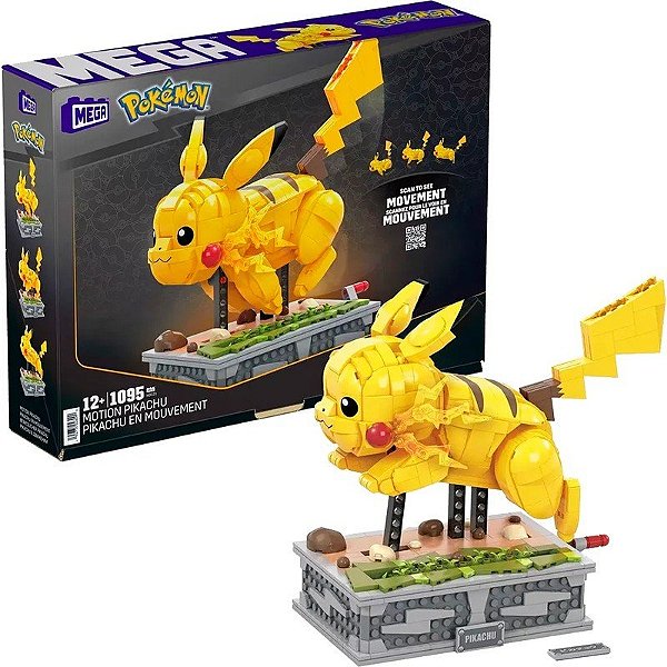 Jogo Pokémon Motion Pikachu MEGA (1095 peças)