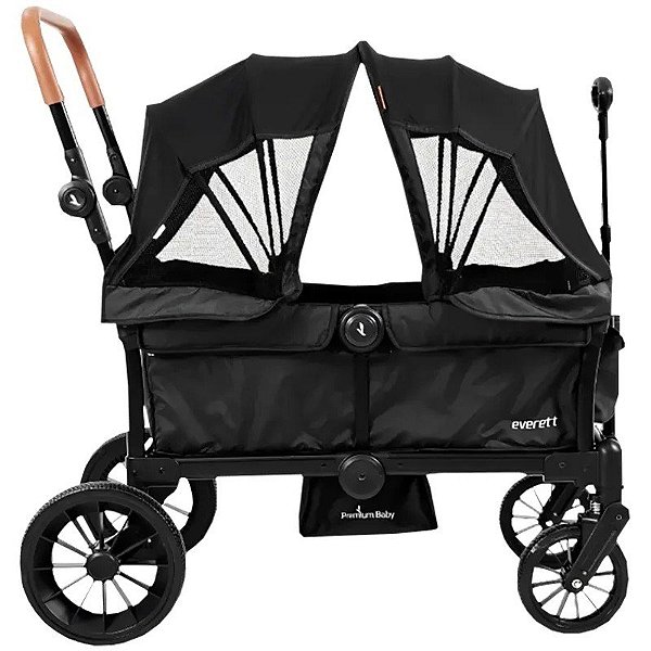 Carrinho Premium Baby Carrinho Vagão Everett PB-W501BBR Preto