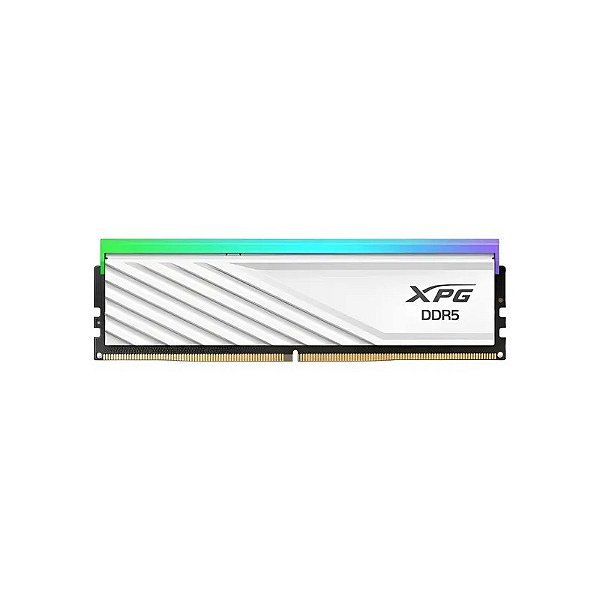 Pente de memória RAM DDR5 Adata 6400 MHz 16 GB XPG Lancer Blade RGB AX5U6400C3816G-Slabrwh - Branco