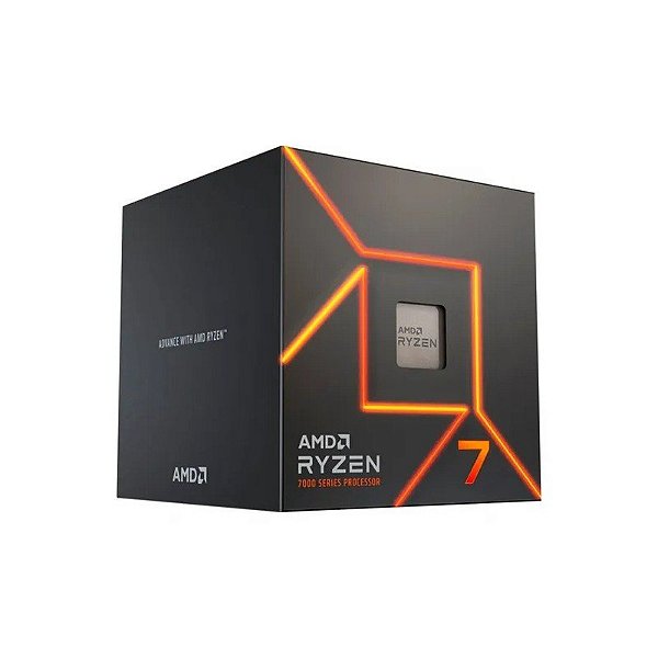 Processador AMD AM5 Ryzen R7 7700 Box 32MB 3.8GHZ c/Cooler 100-100000592B0 X