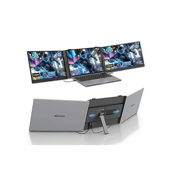 Monitor Portátil Duplo Extensor Blackview DCM8 15.3" para Notebook