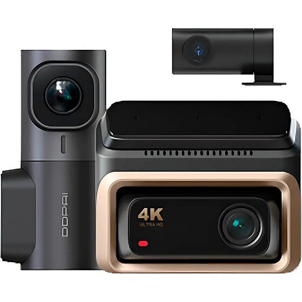 Câmera para Automóvel DDPAI Z60 Pro 2026 Conjunto de Três Canais 4K Ultra HD/HDR Dash Cam