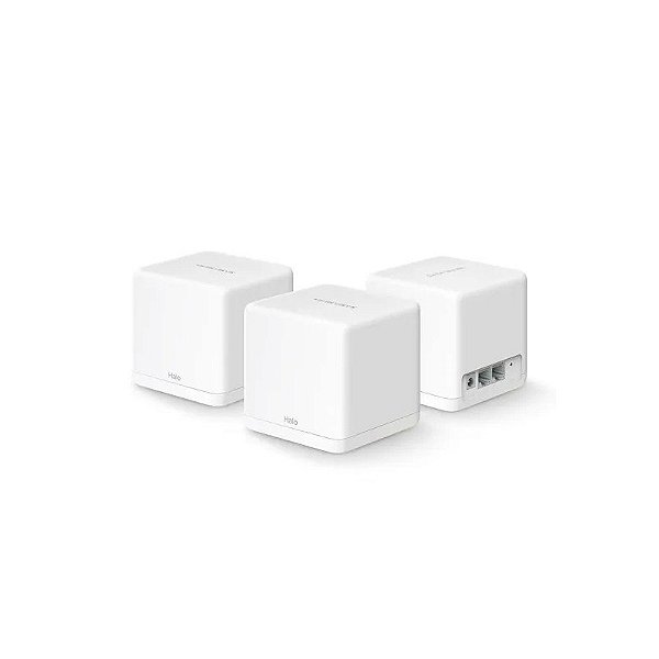 Pacote Mesh Residencial Inteiro AC1300 Mercusys Wifi Halo H30G(3-Pack)