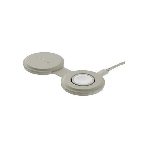 Carregador Satechi Onthego ST-QTG21W Sem Fio 2 Em 1 Areia