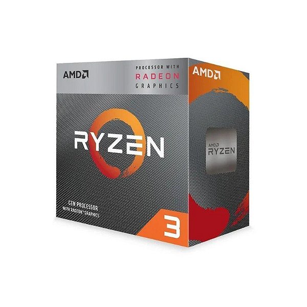 Processador AMD AM4 Ryzen R3-3200G 3.6GHZ 6MB Processador Quad-Core com Placa Gráfica Radeon Vega 8