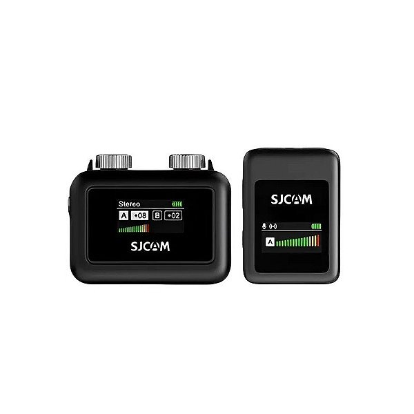 Microfone Sem Fio Sjcam M1 (1TX+1RX) - Preto