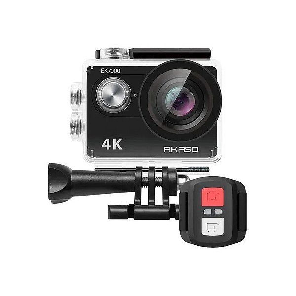 Câmera de Ação Akaso EK7000 20MP 4K com Wi-Fi - Preta