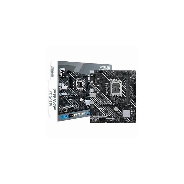 Placa-mãe Asus Prime H610M-E D4 com VGA, HDMI, M.2 e DDR4 MB 1700