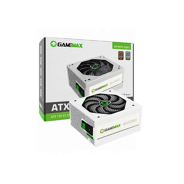 Fonte 1050W Gamemax GM-1050 80P Prata Semi-Modular Branca