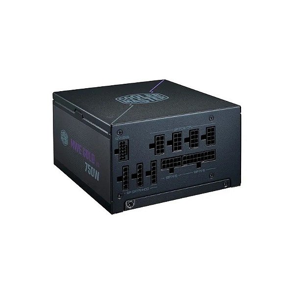 Fonte Cooler Master Mwe Bronze 750 V3 MPE-7501-ACAAW-3BUS ATX 750W 80PLUS Gold - Preto