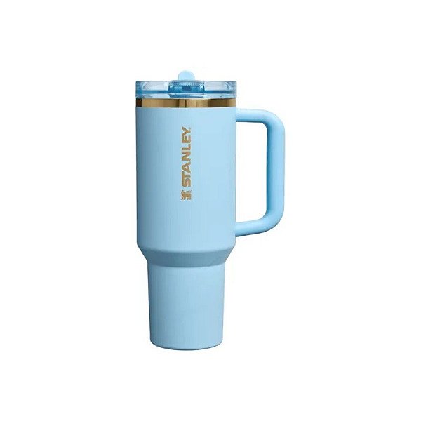Garrafa Térmica Rotativa Stanley × Messi The Flip Straw Quencher Protour Tumbler 1.18L - Azul Striker