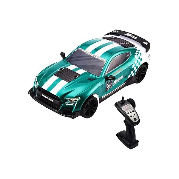 Carro MD Drifit Alta Velocidade 48KM Escala 1/14 8616 A-B Verde/Branco