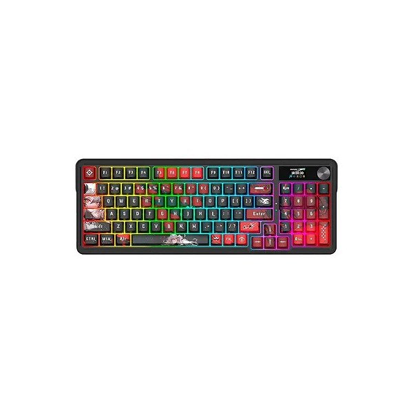 Teclado Gamer Redragon K719AK RGB Pro Artemis Pro Sem Fio - Preto