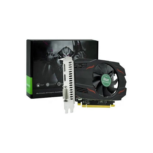 Placa de Vídeo RX-550 4GB Star DDR5 128BIT HDMI/DP/DVI