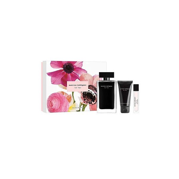 Kit Narciso Rodriguez For Her Eau de Toilette 100ML + Mini 10ML + Loção Corporal 50ML