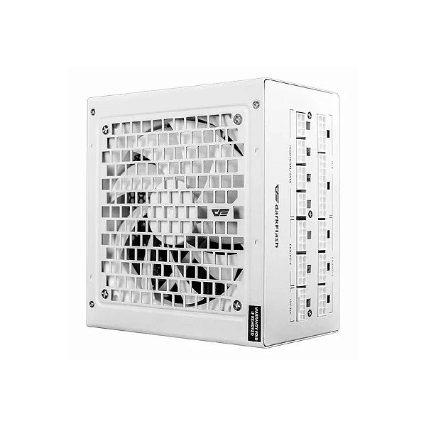 Fonte Darkflash PMT850 ATX 850W 80 Plus Gold PFC Ativo Full Modular Bivolt - Branco