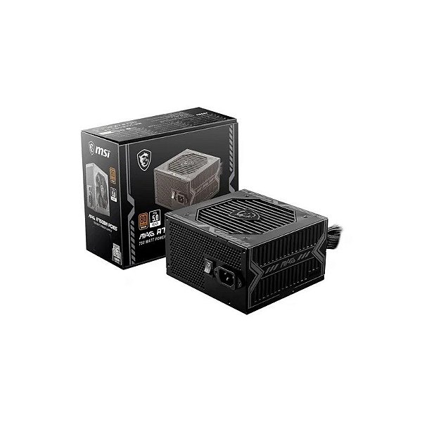 Fonte 750W MSI Mag A750BN 80+Bronze PCI-Exp 5.0 306-7ZP2C12-CE0
