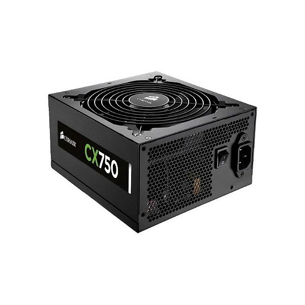 Fonte de Alimentação Corsair ATX 750W CX750 80 Plus Bronze (CP-9020279-BR)