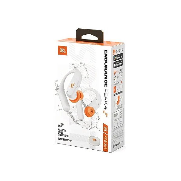 Fone de Ouvido JBL Endurance Peak 4 Bluetooth Branco