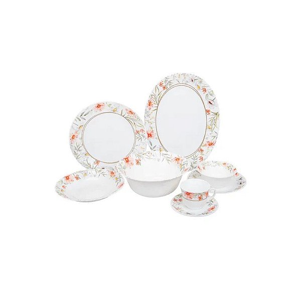 Jogo de Pratos de Porcelana 38 Peças