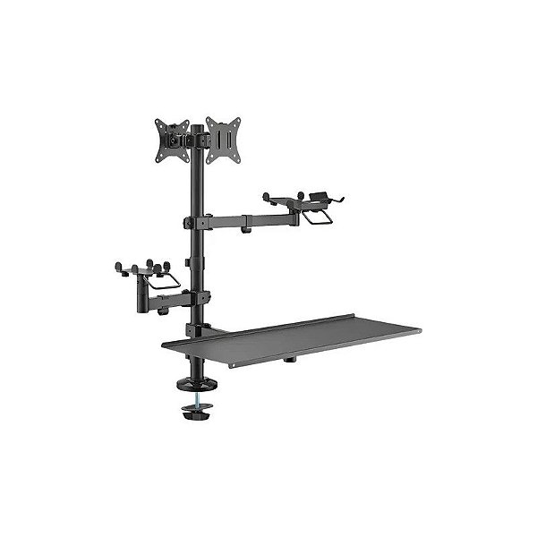 Suporte FTX FTX-02LD - para 2 Monitores de 17" a 32" - Articulado - Preto