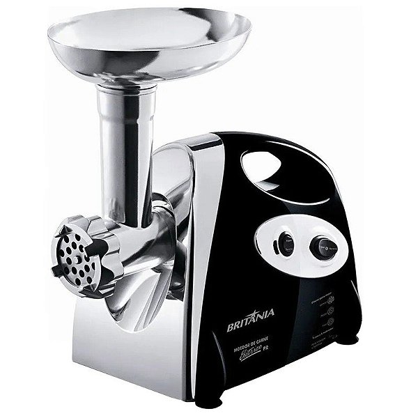 Moedor de Carne Elétrico Britania PR 110V/60Hz Preto/Inox