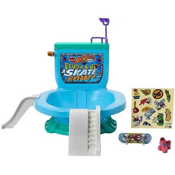 Pista Flash & GO Skate HotWheels Mattel - HXL16