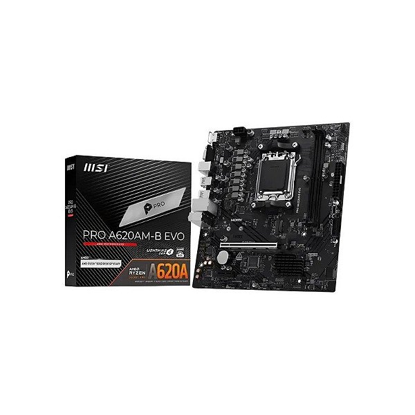 Placa-Mãe MSI Pro A620AM-B Evo AM5 DDR5